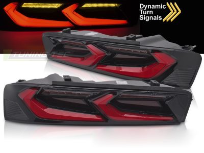 LED Tailights Rosso Nero per Chevrolet Camaro (2016-2018) Universale
