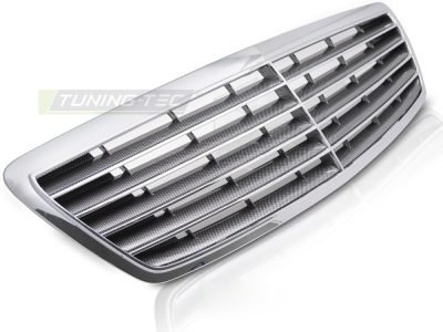 Griglia Cromato-Effetto Carbonio per Mercedes Classe S W220 (02-05) - Sportiva