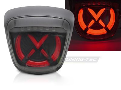 LED Fanale Posteriore Fumé Nero Rosso Universale per Vespa Sprint 125/150