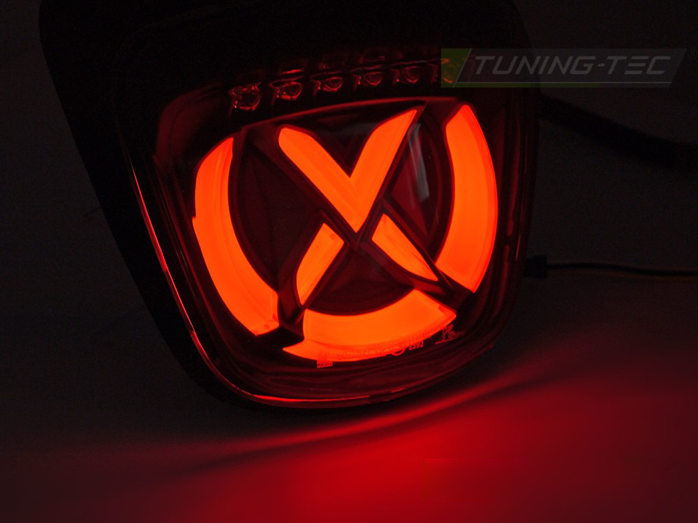 LED Fanale Posteriore Fumé Nero Rosso Universale per Vespa Sprint 125/150