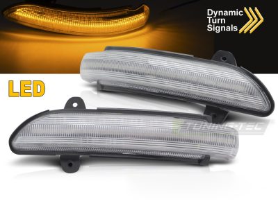 Laterale Direzione Nello Specchio LED Bianco Sequenziale per Mercedes W211 C219