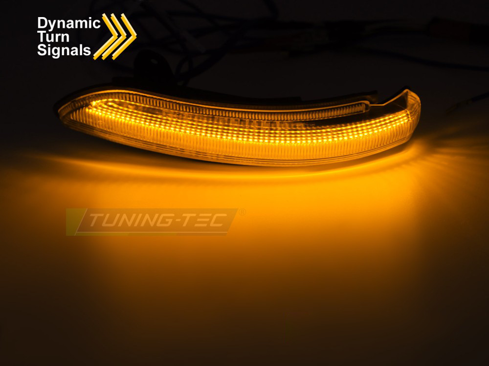 Laterale Direzione Nello Specchio LED Bianco Sequenziale per Mercedes W211 C219