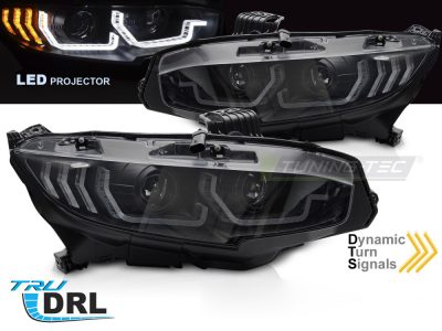 LED Fari Nero DRL Sequenziali per Honda Civic X (anni 2016-2021)