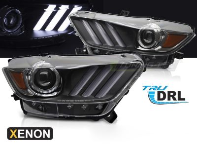 Xenon Fari LED Nero per Ford Mustang (2014-2017) - Kit Fari allo Xeno