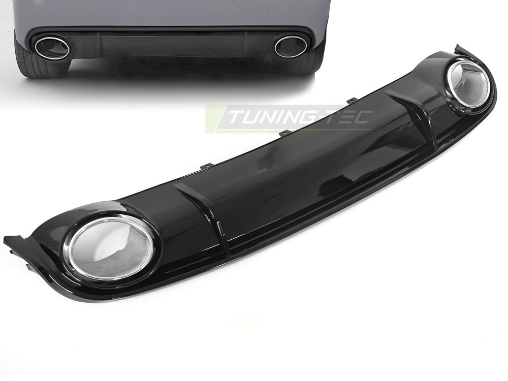 Diffusor Singolo Outlet Nero Lucido Sport Style per Audi A4 B8 (2008-2011)