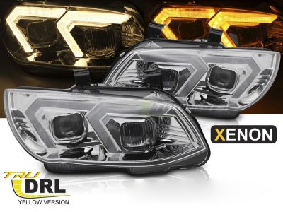 Xenon Fari Giallo LED Cromato DRL per BMW Serie 3 E92 (2010-2013)
