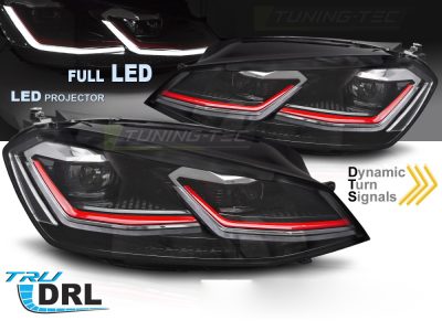 Full LED Fari Rosso Line DRL per Volkswagen Golf VII (2012-2017)