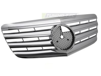 Griglia Sport Cromato per Mercedes W211 (06-09) - Griglia Anteriore Sportiva