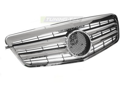 Griglia Sport Cromato per Mercedes W212 (09-13) - Griglia Anteriore Sportiva