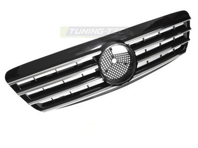 Griglia Sport Cromato Nero per Mercedes W220 (1998-2002) - Griglia Anteriore