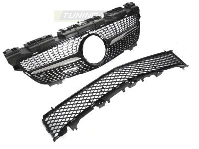 Griglia Diamond Nero Cromato per Mercedes SLK R172 (2011-2015) Sportiva