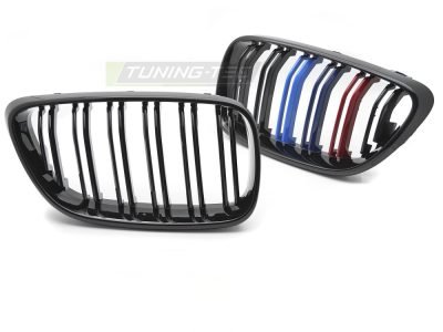Griglia Sport Nero Tri-Colour Doppio Bar per BMW F22 (anni 2013-2021)