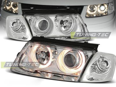 Fari Angel Eyes Cromato per Volkswagen Passat B5 (11.96-08.00)
