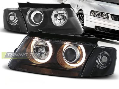 Fari Angel Eyes Nero per Volkswagen Passat B5 (11.96-08.00)