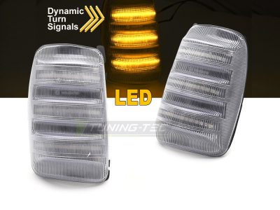 Laterale Direzionale Nello Specchio LED Bianco Sequenziale per Ford Transit 13