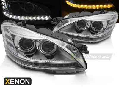 Xenon Fari LED per Mercedes W221 Classe S (2005-2009) - Kit Fari Xeno