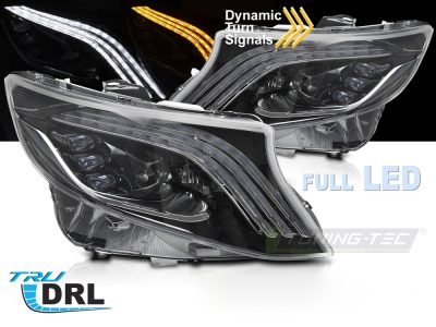 Fari Full LED Sequenziali DRL per Mercedes Classe V / Vito W447 (14-23)
