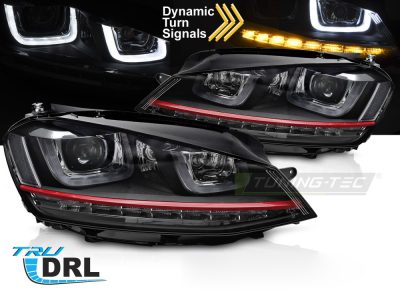 Fari Rosso LED Sequenziali DRL per Volkswagen Golf VII (2013-2017) Luci Diurne