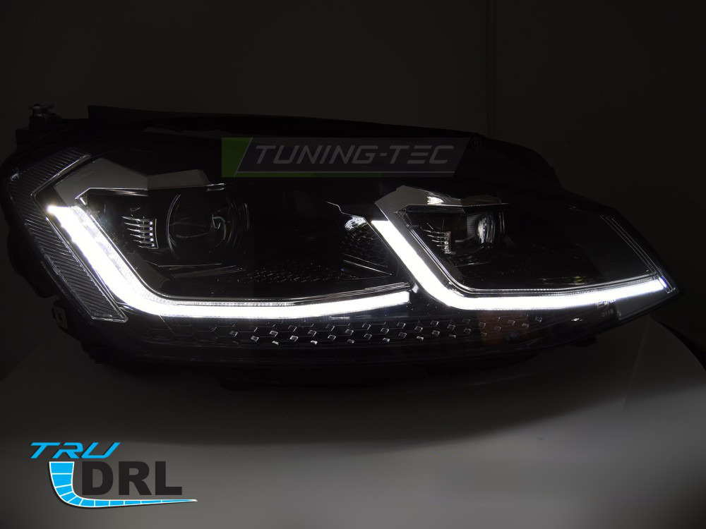 Fari Argento LED Sequenziali DRL per Volkswagen Golf VII (2017-2019) Luci Diurne
