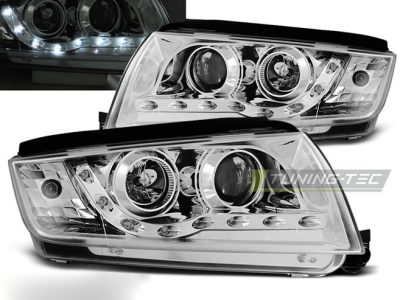 Fari Daylight Cromato per Škoda Fabia I (1999-2008) - Fanali Anteriori