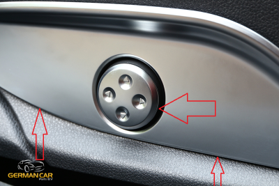 Chromerahmen Sitzverstellung Blende per Mercedes-Benz GLC W205 C X253