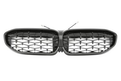 LED Griglia Nera Lucida Diamond Style per BMW Serie 3 G20 (2019-2022)