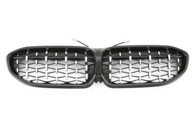 LED Griglia Cromato Nero Diamond Style per BMW Serie 3 G20 2019-2022
