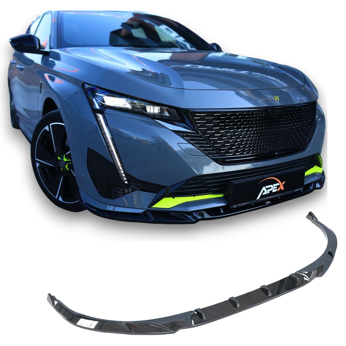 Splitter Anteriore per Peugeot 308 GT Mk3 e SW (2021-2026)