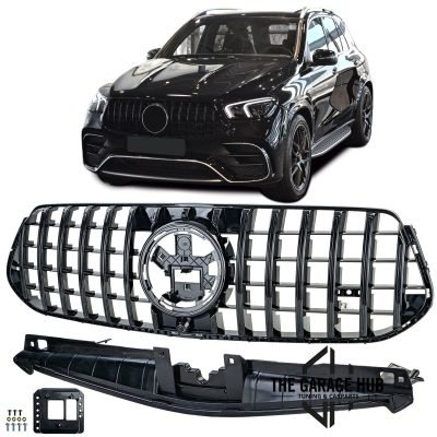 Griglia Anteriore Nera Lucida per Mercedes GLE V167 + Coupe C167 Dal 2023