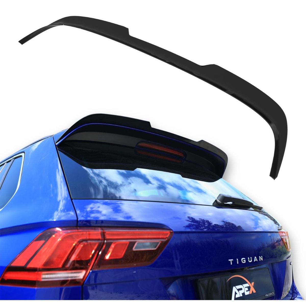 Spoiler Tetto per Volkswagen Tiguan R-Line Mk2 Restyling 2020-2024