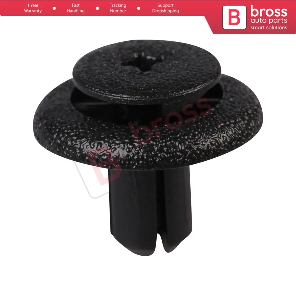 10 Clip Fermaglio a Pressione Nero Nylon 10 Pezzi per Toyota Subaru Mitsubishi