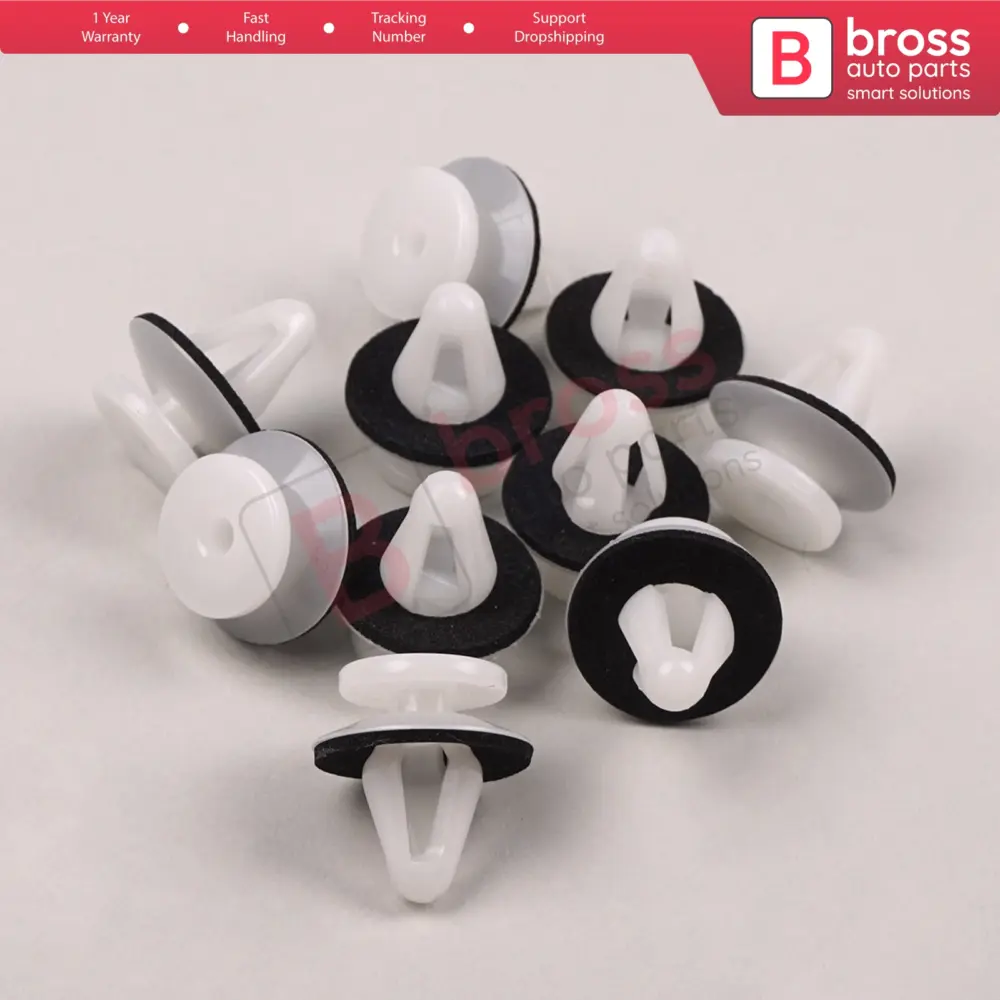 10 Clip Fissaggio Modanatura Laterale 10 Pezzi per Mitsubishi MB696120