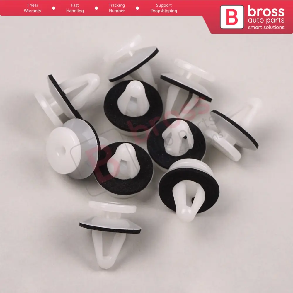 10 Clip Fissaggio Modanatura Laterale 10 Pezzi per Mitsubishi MB696120