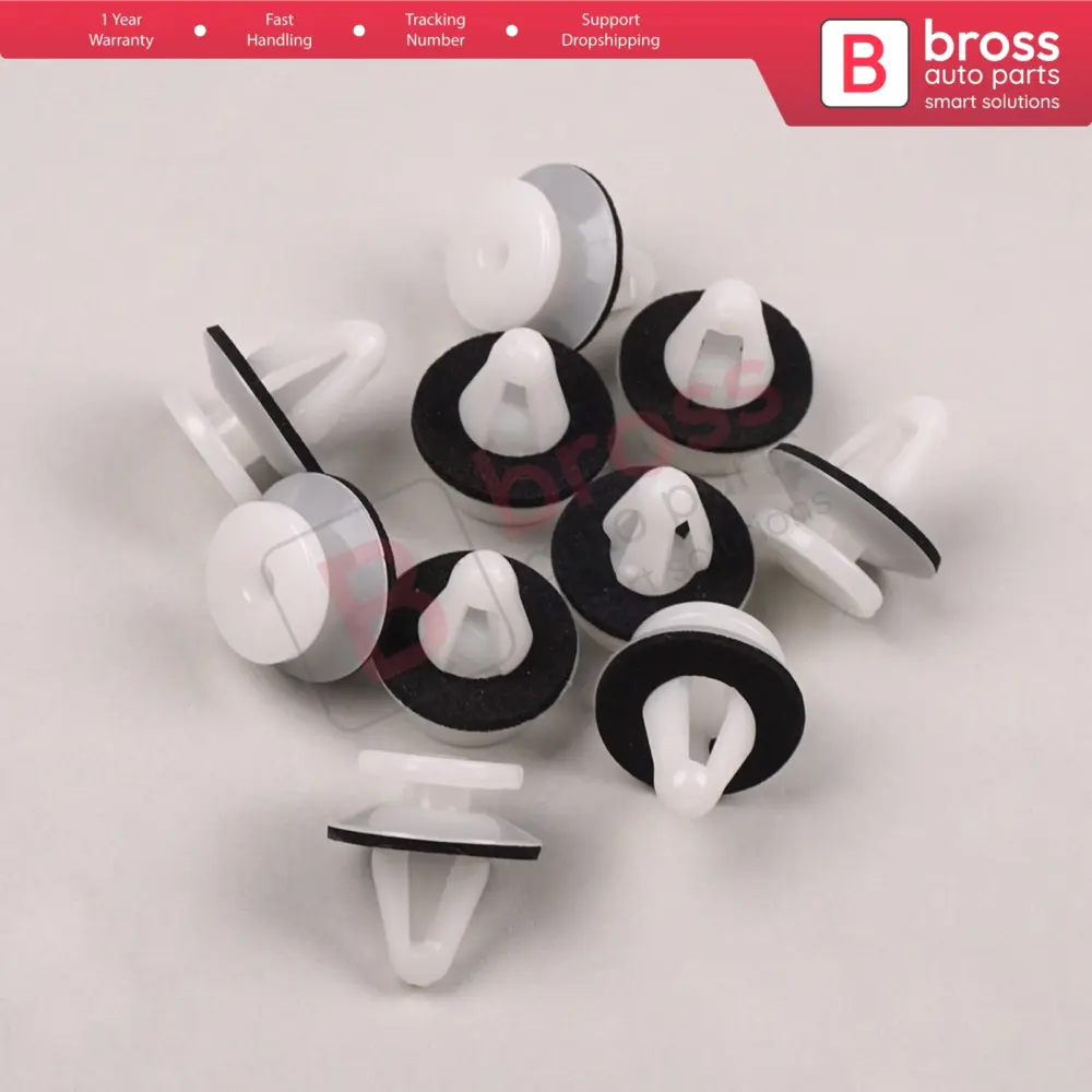 10 Clip Fissaggio Modanatura Laterale 10 Pezzi per Mitsubishi MB696120