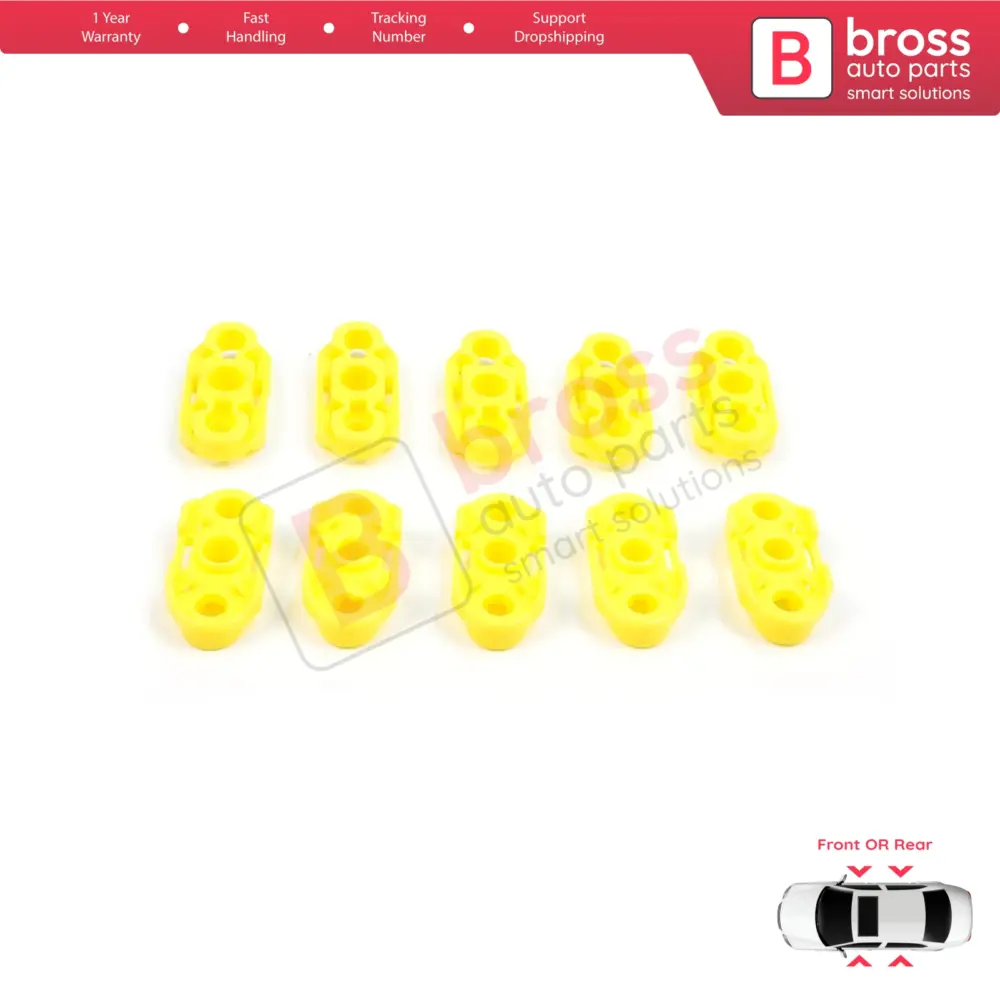 10 Clip Guida Alzacristalli 10 Pezzi per Saab 20369894 20369895