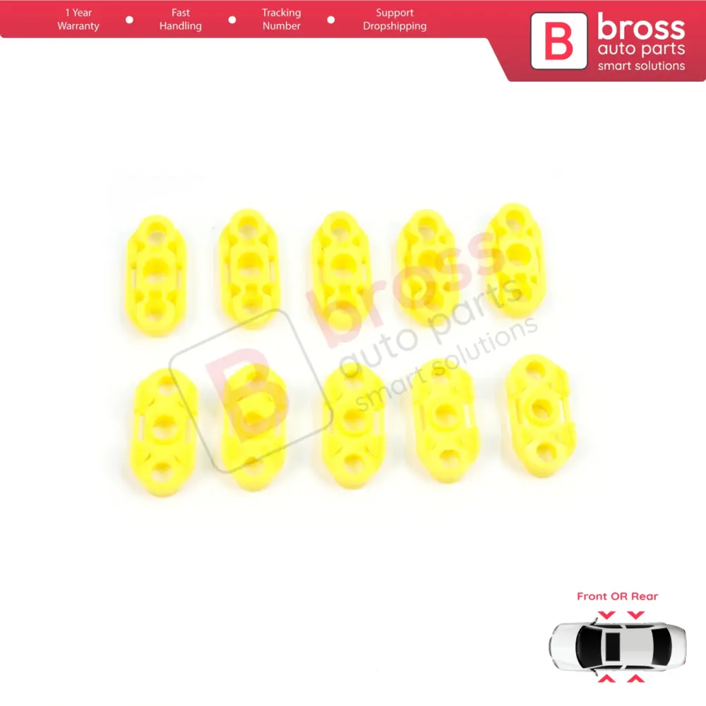 10 Clip Guida Alzacristalli 10 Pezzi per Saab 20369894 20369895
