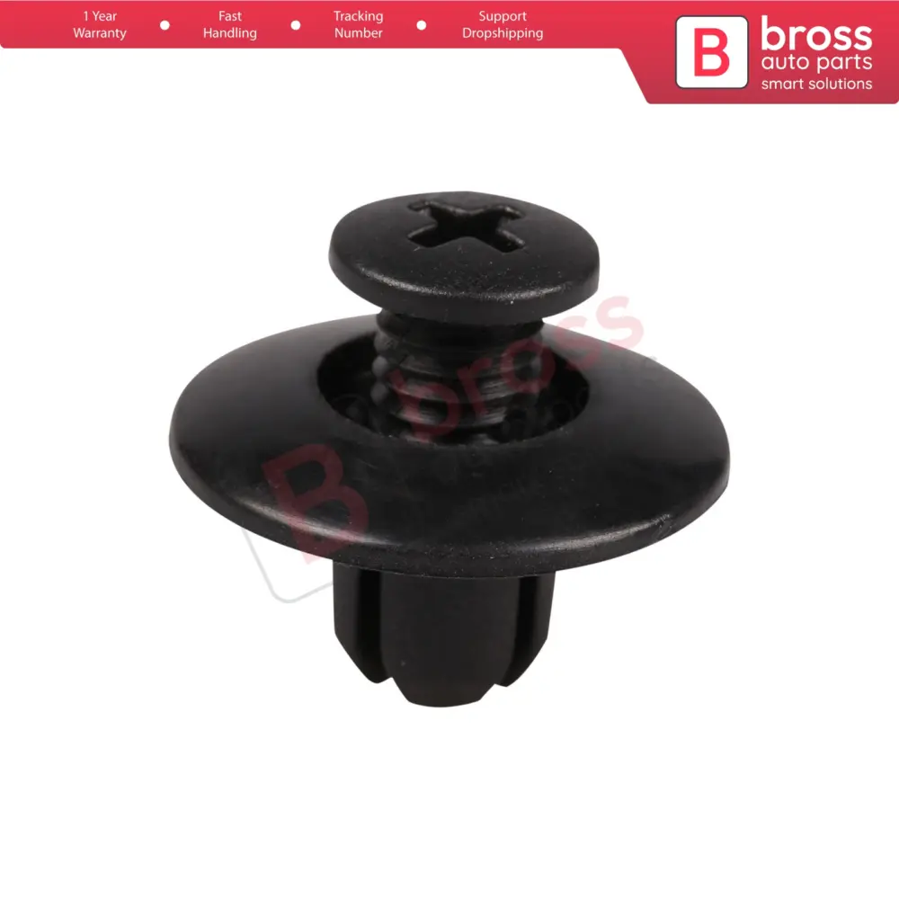 10 Pezzi Clip Fissaggio Nero Lungo per Mazda FB01 Nissan Honda