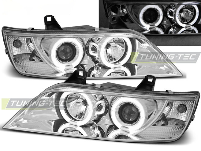 Fari Anteriori Angel Eyes Cromati per BMW Z3 (01.96-02)