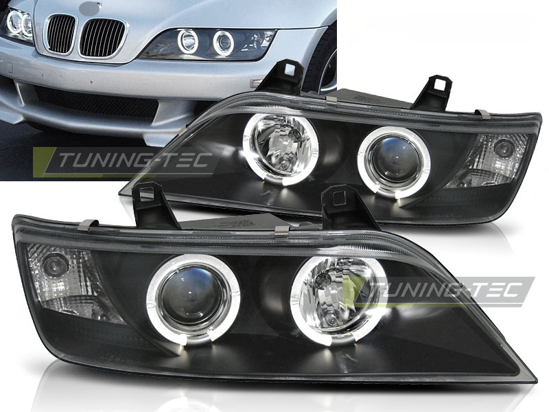 Fari Anteriori Angel Eyes Neri per BMW Z3 (01.96-02)