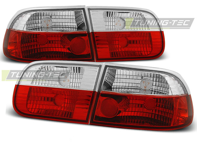 Honda Civic0 9.91-08.95 3D Rosso Bianco Accessorio Tuning Esterno Auto