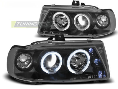 Fari Angel Eyes Nero per Seat Ibiza (Touring) 10.93-08.99