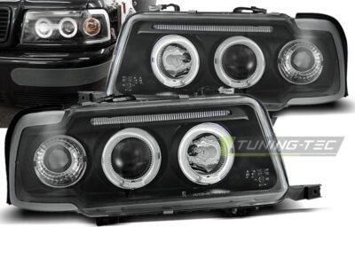 Fari Angel Eyes Nero per Audi 80 B4 (09.91-04.96) Fanali Anteriori
