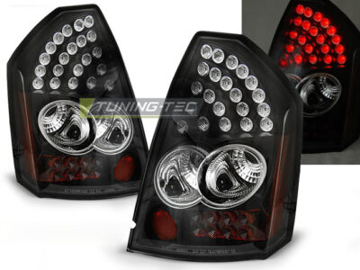 Fanali Posteriori Neri LED per Chrysler 300C (2005-2008)