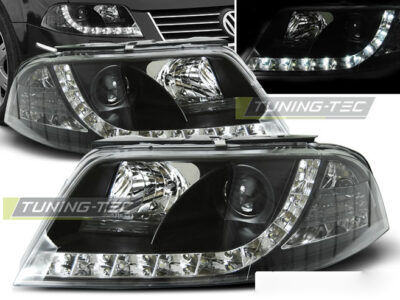 Fari Anteriori Daylight Neri per Volkswagen Passat 3BG (09.00-03.05)