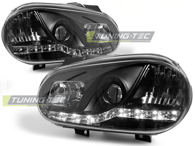 Fari Anteriori Daylight Neri per Volkswagen Golf 4 (09.97-09.03)