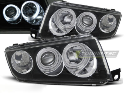 Fari Anteriori Angel Eyes Neri per Škoda Fabia I (12.99-08)