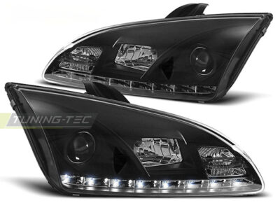 Ford Focus Ii 09.04-01.08 Daylight Nero per Esterni Auto, Colore Nero