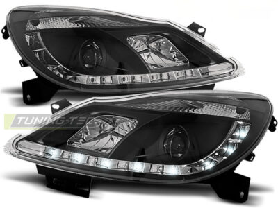 Opel Corsa D 04.06-11 Daylight Nero per Tuning Auto, Accessorio Estetico