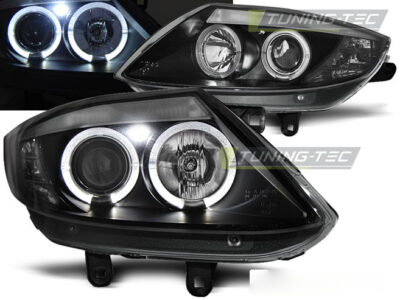 Fari Anteriori Angel Eyes Neri per BMW Z4 E85 (02-08)