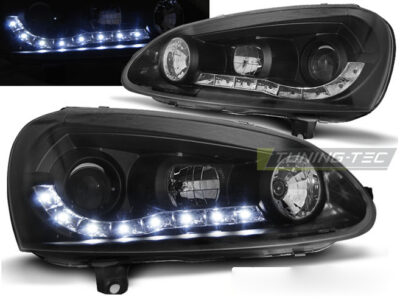 Fari Daylight Nero per Volkswagen Golf 5 (2003-2009) Fanali Anteriori